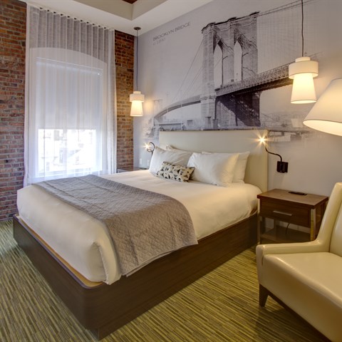 Guest Rooms at our Hotel in Brooklyn