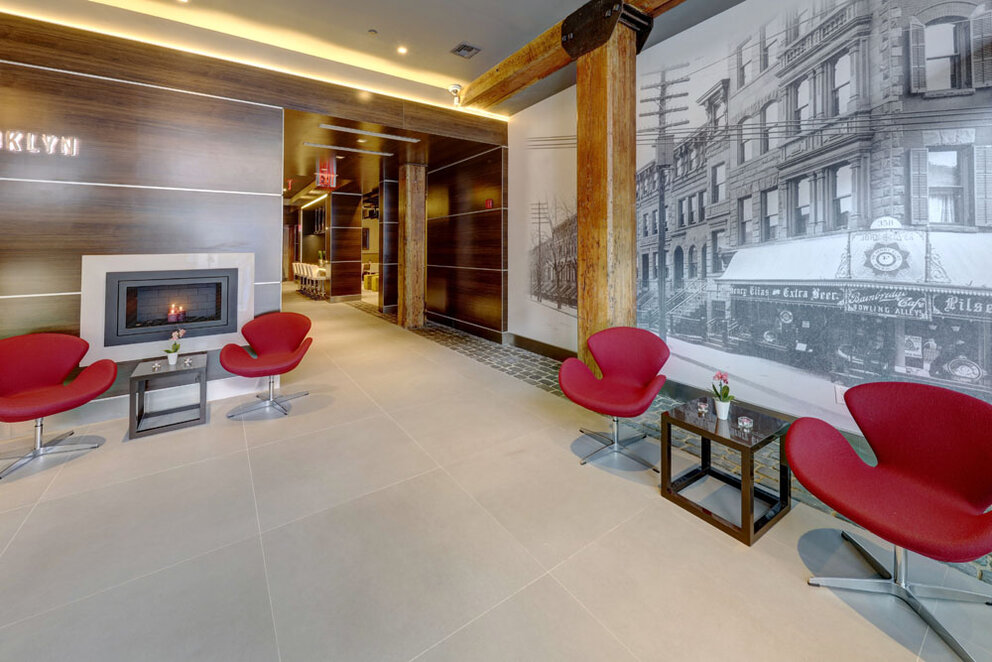 One of a kind Lobby Design at The Brooklyn Hotel