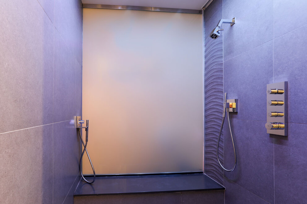 Presidential Suite Two Person Shower at our nyc brooklyn hotel