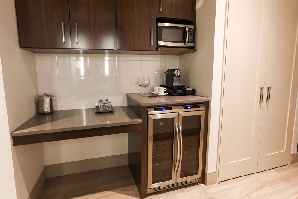 Presidential Suite Wine Fridge at our nyc brooklyn hotel